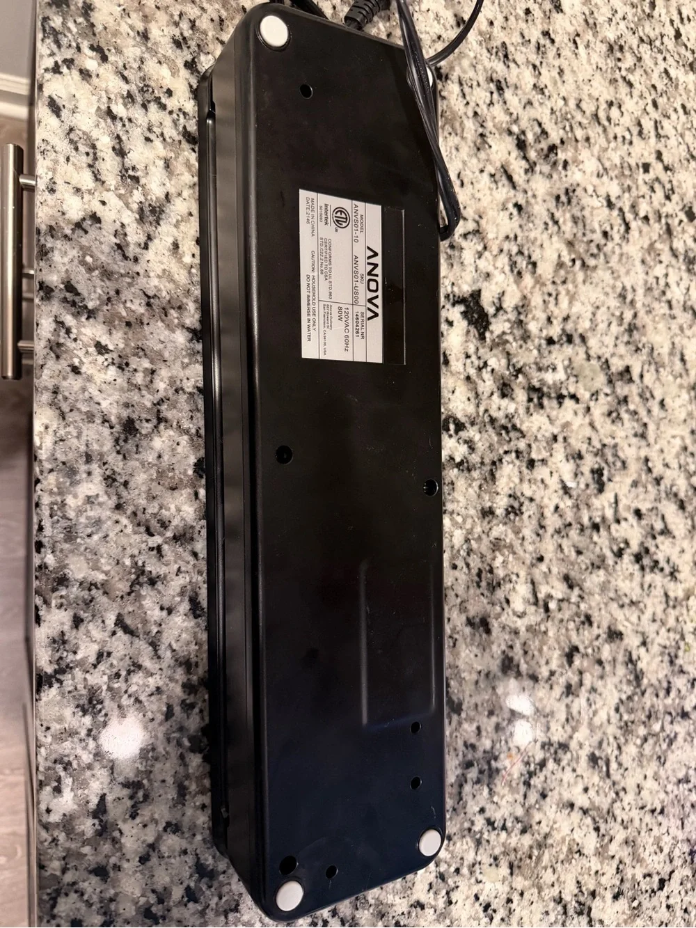 Anova Black Vacuum Sealer for Food Storage
